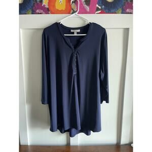 Woman Within 1x blue top